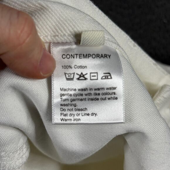 Spier and Mackay Jeans Mens 38 (Fits 36x32) White Contemporary Fit Denim Pants - Picture 6 of 16